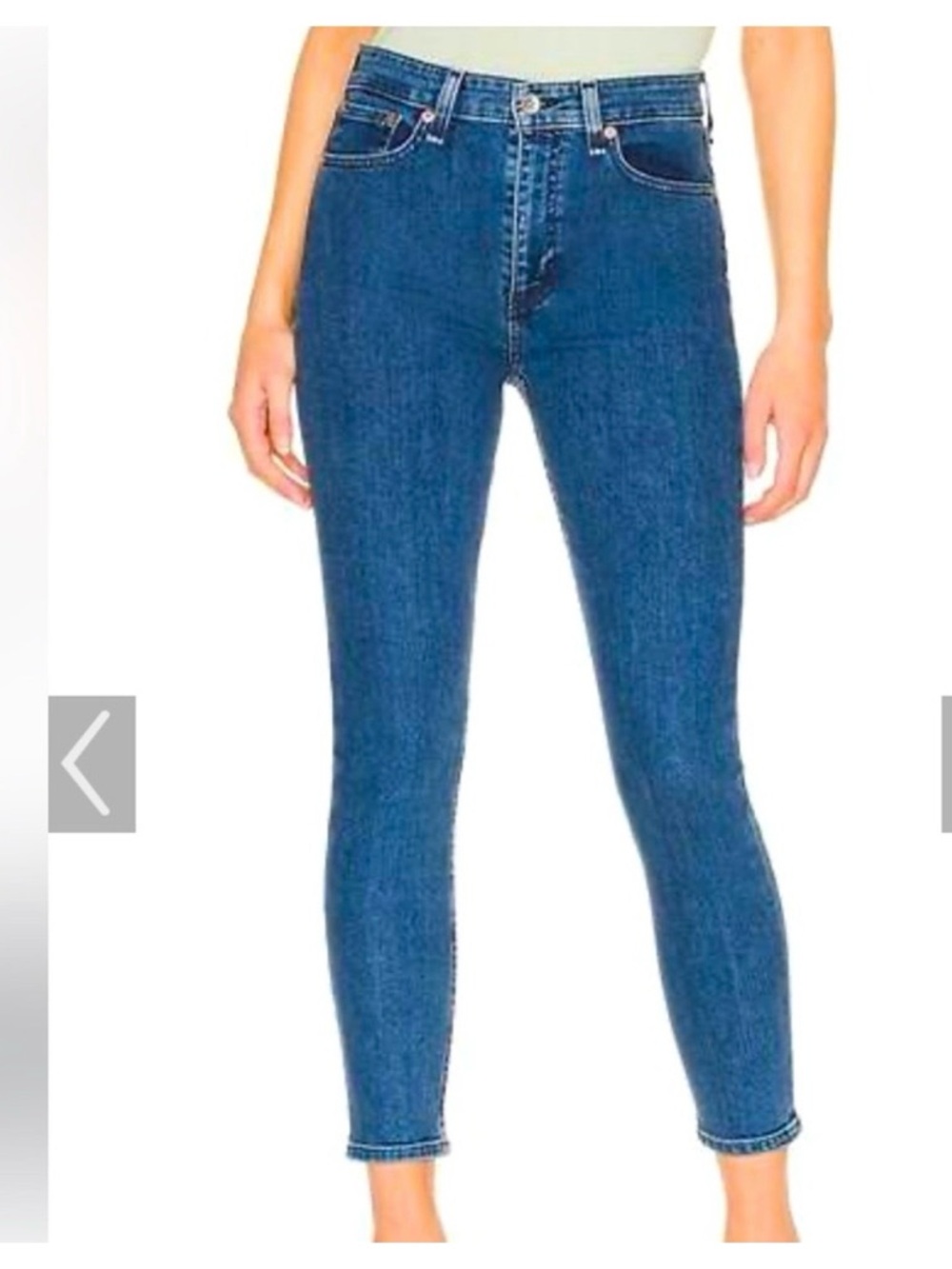 Rag & Bone Nina High Rise Skinny Ankle Jeans Size 26